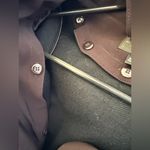 Gallery  Eggplant Hooded Trench Raincoat NWT Photo 3