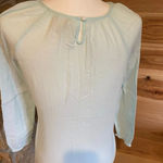 Krazy Kat Krazy‎ Kat seafoam green beachy shirt Photo 3