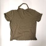 Sanctuary Olive Green Choker V-Neck Short Sleeve T-Shirt - Large Photo 1