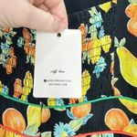 Adelyn Rae Adeyln Rae Black Fruit Floral Print Tiered Midi Dress Tie Shoulder Smocked NWT Photo 9