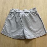 Nicole Miller  Light Cornflower Blue Size XS High Waisted Paper-bag Shorts Photo 2