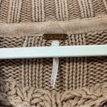 Free People NWOT  Chunky Knit Sweetheart Sweater Size Large Tan Brown Beige Photo 2
