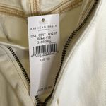 American Eagle AEO 90s Boyfriend Short NWT Cream Distressed Shorts Size 10 Photo 3