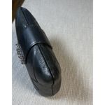 Brighton Hard Case Clutch Handbag Evening Purse Dark Gray Rhinestones Magnetic Photo 12