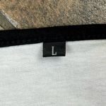 Women’s Large White Short Petal Sleeve Tee Shirt White Photo 6