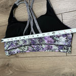 Lululemon  Energy Sports Bra Multi Black Vivid Vision Black Purple B/C Cup 10 Photo 8