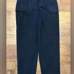 Marissa Webb Designer Paper Bag High Rise Cargo Pants Size 0 Blue Photo 0