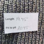 Gianni Bini Gray and Gold Cropped Sweater with Twist Back Detail Size Small Photo 9