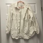 American Eagle cream corduroy shirt Photo 0