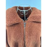 Elodie Anthropologie Faux Sherpa Teddy Coat Oversized Rust Size Medium Pockets Photo 8