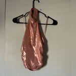 ZARA  Metallic Pink Halter Tank Top Photo 1