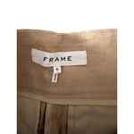 Frame Beige Linen High Waist Paper Bag Shorts Size 6 Photo 2