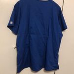 NWT Butter Soft Stretch Xl Blue Scrub Top Photo 1
