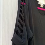 Michael Kors  Black Women's Top with Cut-Out Sleeves Photo 1