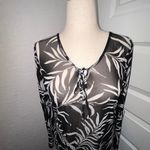 British Home Store Bhs Tropical Print Sheer Mesh Tunic Cover Up Dress Size 14 Photo 1