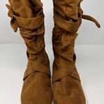 Comfort View Women's Heather Brown Faux Suede Boots Size 9‎ 1/2 M Photo 0