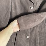 FUDA New York Brown Faux Suede Jacket Blazer Women's Medium Chocolate Academia Photo 3