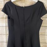 Donna Ricco fit & flare black dress w/polka dot lace hem square neckline Size 12 Photo 7