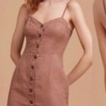 Wilfred ARITZIA Ducharme Button Down Linen Dress Brown Size 4 Photo 0