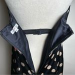 NWT OC by Oleg Cassini 100% Silk Polka Dot Halter Dress 10 Retro Glam Y2K Pinup Black Photo 5