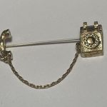 Signed Avon Phone Lapel Stick Pin Photo 3