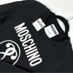 Moschino  Couture Logo Double Question Mark Crewneck Sweatshirt Black US 8 NWT Photo 10