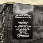 Norma Kamali Size 16 Pants Trouser Black Mini Plaid Straight Leg Mid Rise Career Photo 6