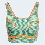 ADIDAS BY STELLA MCCARTNEY TRUEPURPOSE PRINTED CROP TOP Green Photo 0
