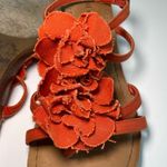 Nine West Orange Floral Sandals Photo 5