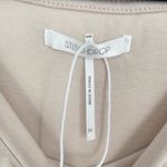 Stitchdrop Womens Beige Cotton Asymmetrical Pleated Knee Sleeveless Dress 2X Photo 2