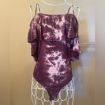 American Eagle  Outfitters Bodysuit, Off-The-Shoulder Ruffle Spaghetti Strap Tank Photo 1