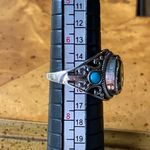 Golden Quartz Sleeping Beauty Turquoise Sterling Silver Ring Size 7 Photo 7