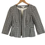 White House | Black Market Houndstooth Jacket Blazer Women’s Size 6 Photo 10