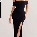 Bardot ANISA BLACK HALTER NECK  MAXI DRESS WITH THIGH SPLIT Photo 0