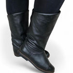 Canada North Waterproof Leather Flat Boots Size 7.5M Black Photo 0