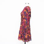 Farm Rio  |  Fruit Dream Long Sleeve Pleated Tiered Dress Photo 4