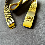 Vintage Belt Gold Stretchy Scale Mesh Size 31 Photo 7