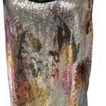 Moa Moa Vintage  Sequin Pattern Scoop Neck Tank Top Pulllover Dressy Tee Size 3X Photo 1