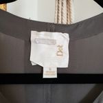 Line and Dot  Olive Green 100% silk button up long sleeve blouse Small Photo 2