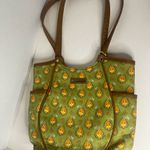 Longaberger homestead Floral Fabric double strap over the shoulder purse Green Photo 1