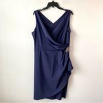 Alex Evenings ‎ Compression Scuba Sheath Dress Navy Blue 16 Photo 2