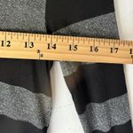 Dakota Collective Shirt Y2k XS Black Gray Striped Long Sleeve Sparkle Top Grunge Photo 4