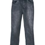 Kut From The Kloth  High Waisted Ankle Straight Jeans Black 2 Long Grunge Punk Photo 0