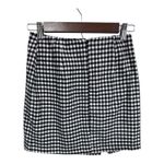 love on a hanger Black White Gingham Preppy Academia Mini Skirt Junior's Size 1 Photo 1