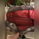 Kathy Van Zeeland  Rolling Overnight Bag w/pullout handle Gray/Black Python Print Photo 3