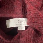 Loft Maroon Short Sleeve Sweater Photo 3