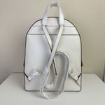 Michael Kors Jaycee Large Backpack Pebbled Cream Leather Zip Multi Pocket Travel Photo 3