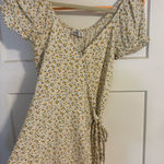 Hollister Yellow  Dress Floral Wrap Photo 0