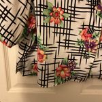 Victoria's Secret Vintage  Gold Label Collared Short Sleeve Shirt Floral 80s Sz S Photo 5