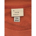 A New Day XXL Orange Crew Neck Sweatshirt Photo 9